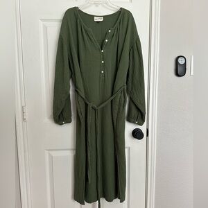 Cotton Midi Dress
